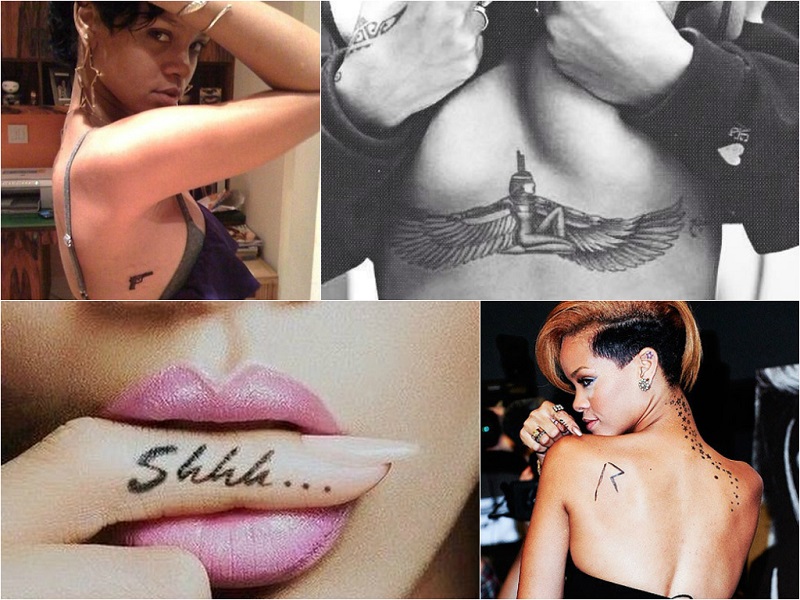 The Sexiest Tattoos Of Celebrities_7 Rihanna 1