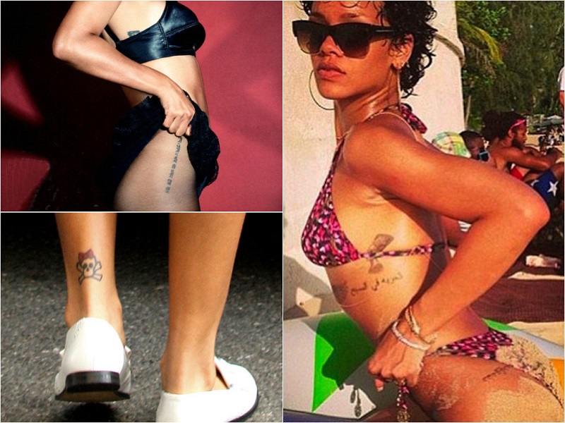 The Sexiest Tattoos Of Celebrities_7 rihanna 2