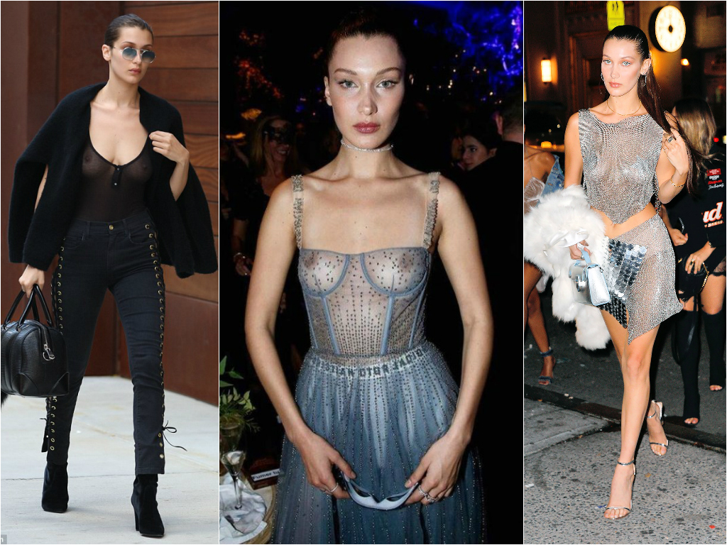 Braless Celebrities_bella hadid