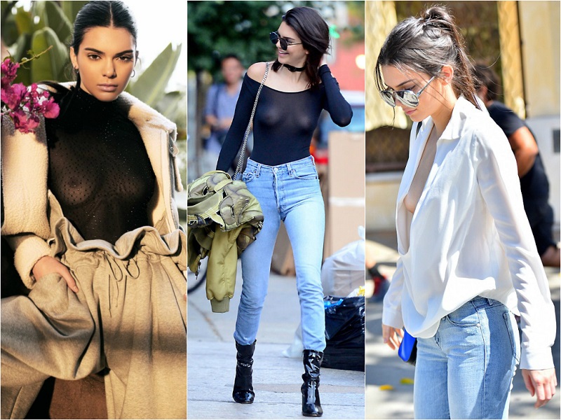 Braless Celebrities_kendall jenner