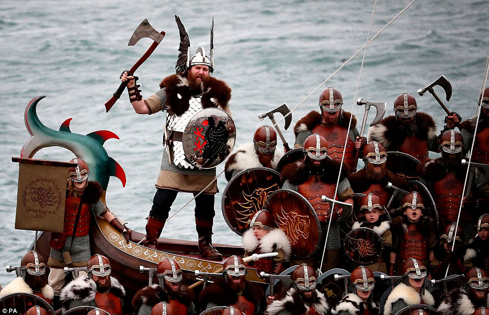 weirdest festivals_up helly aa