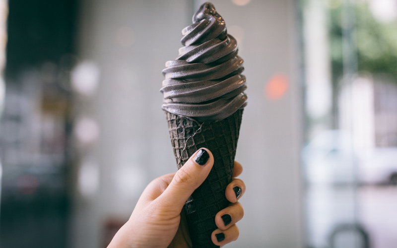 black ice cream