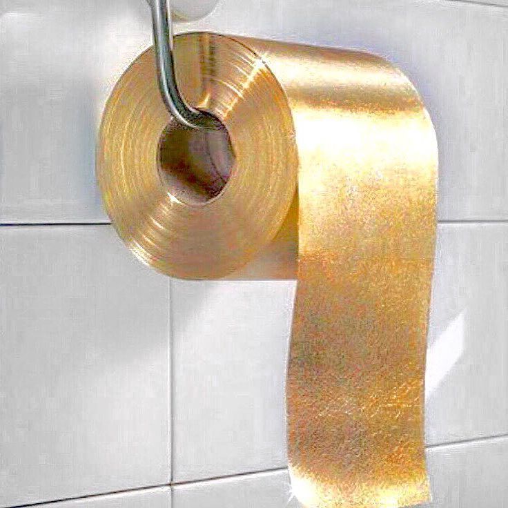 made of pure gold_toilet paper