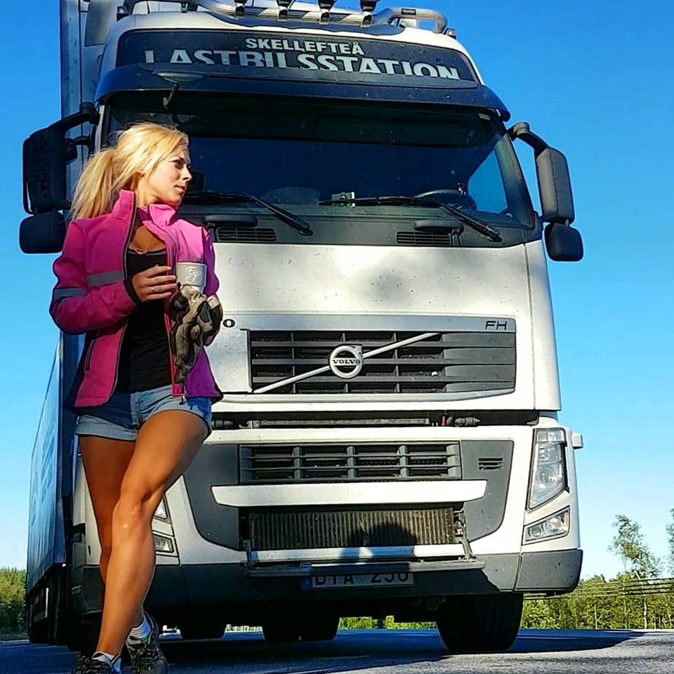 Angelica Larsson - Swedish girl This truck driver will steal your heart Top...